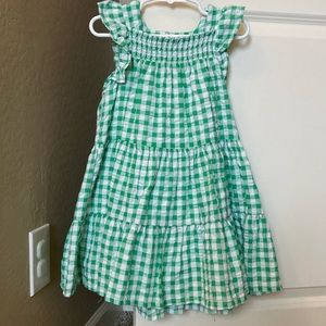 Old Navy Green and White Gingham Summer Dress